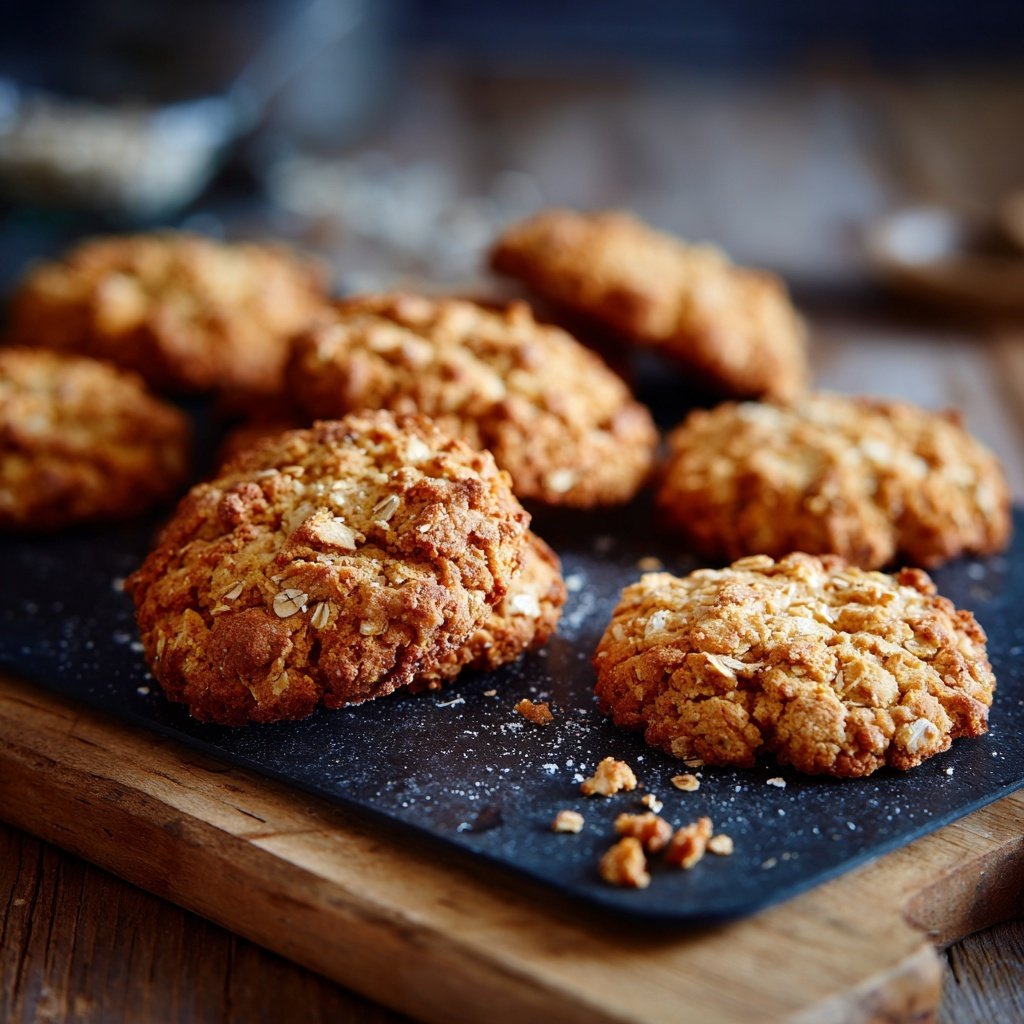 Knusprige Vanille-Haferkekse