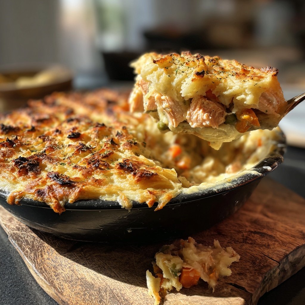 Herzhafter Lachs Shepherd's Pie