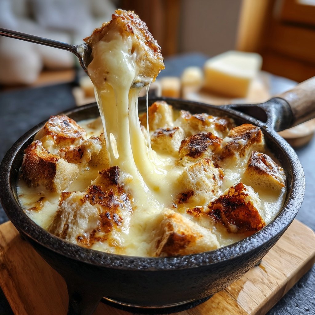 Käsefondue klassisch mit Weißwein