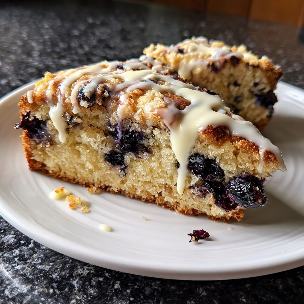 Zitrone Blaubeeren Sauerteig mit weißer Schokolade