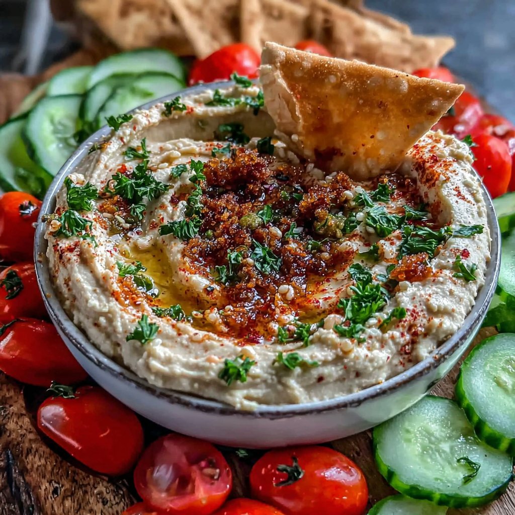 Protein Hummus Gemüse Teller