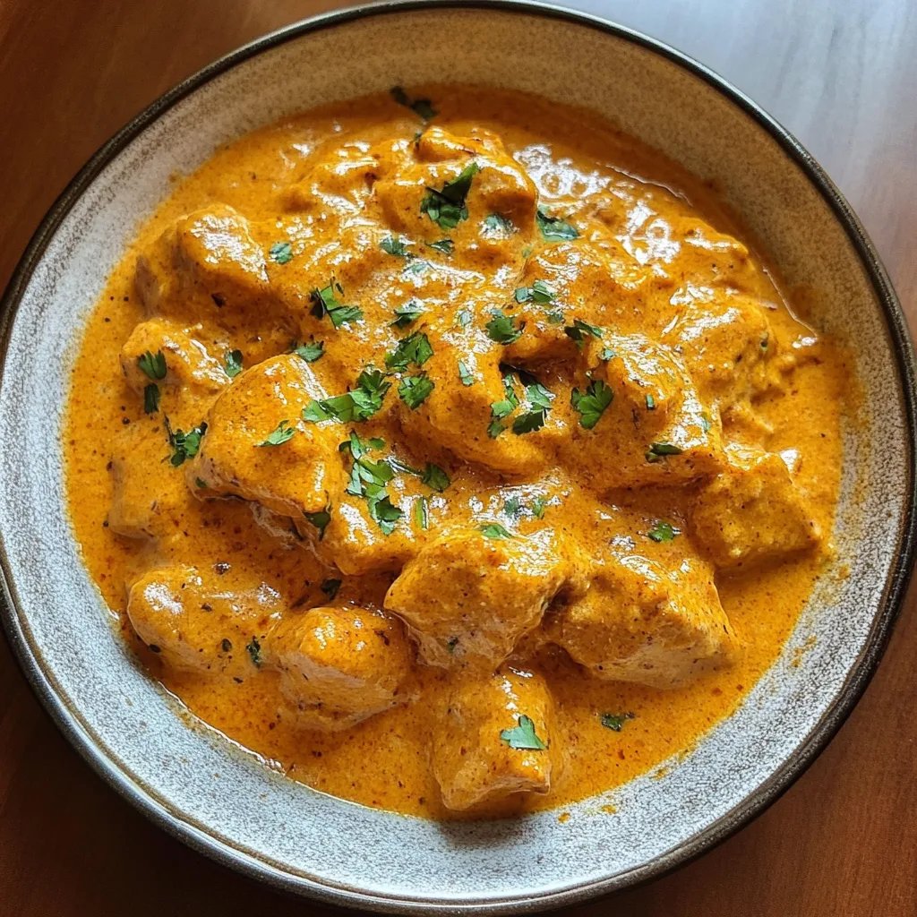 Schnelles und einfaches hausgemachtes Butterhuhn