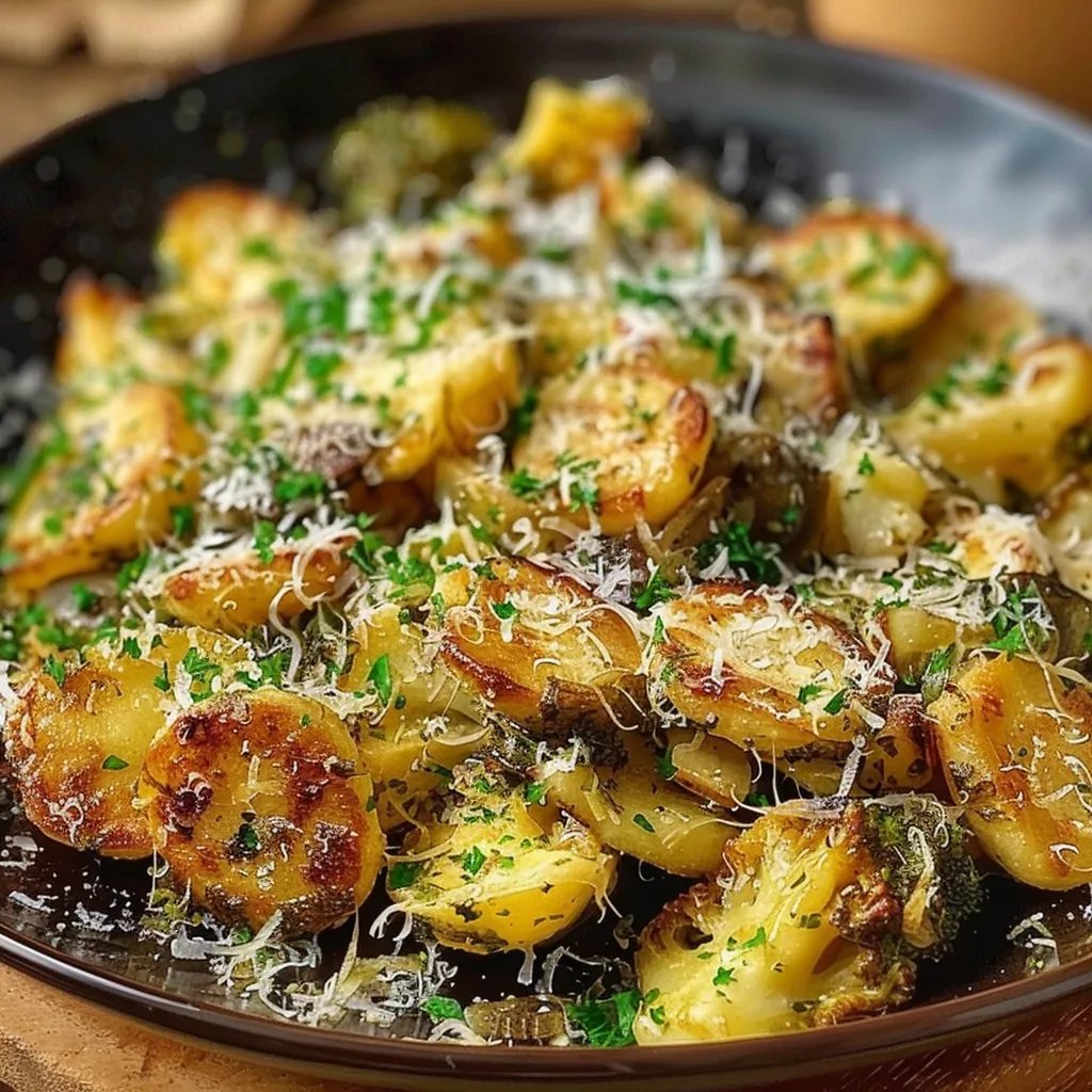 Gebratener Rosenkohl aus der Pfanne mit Parmesan