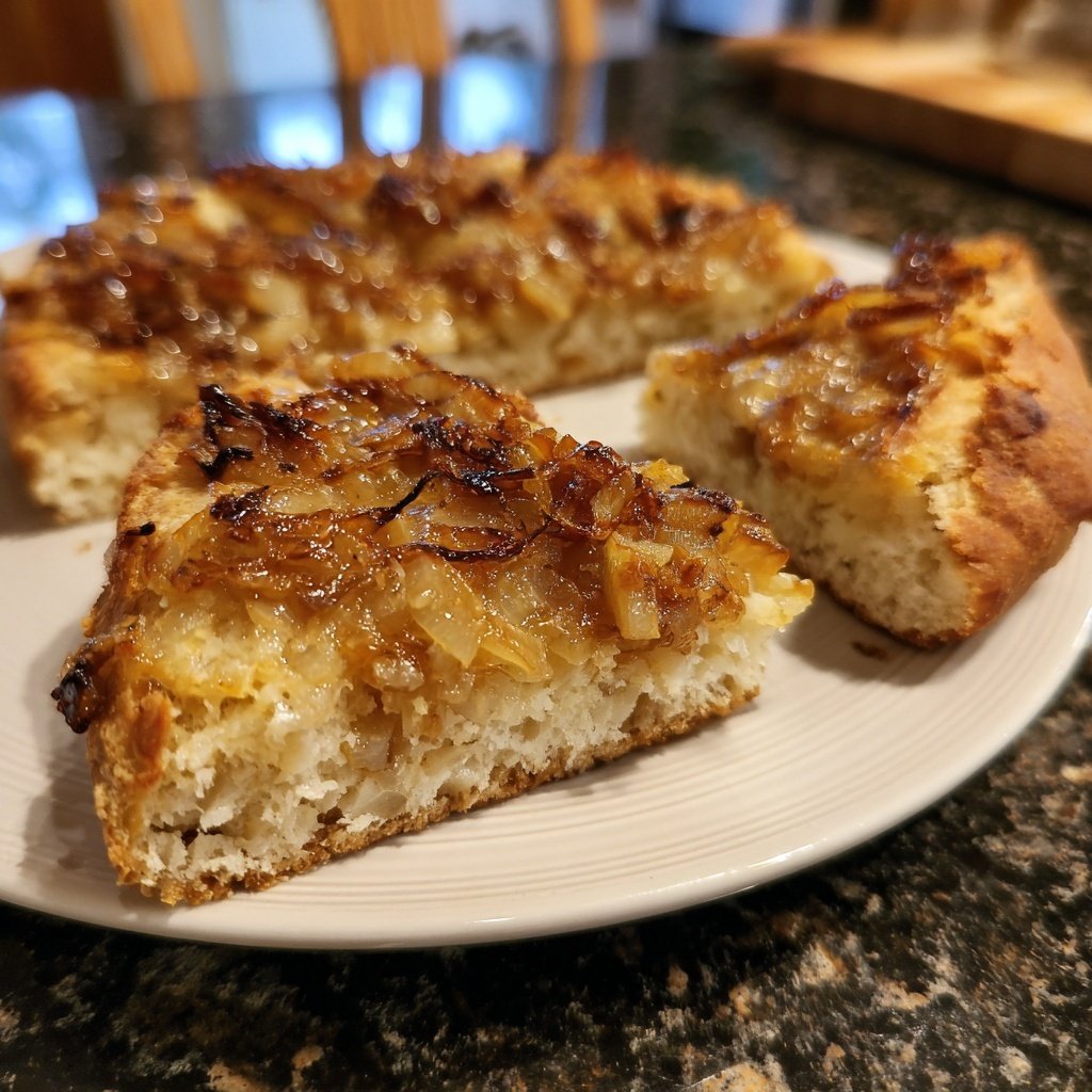 Karamellisierte Zwiebel-Weißbohnen-Stullen