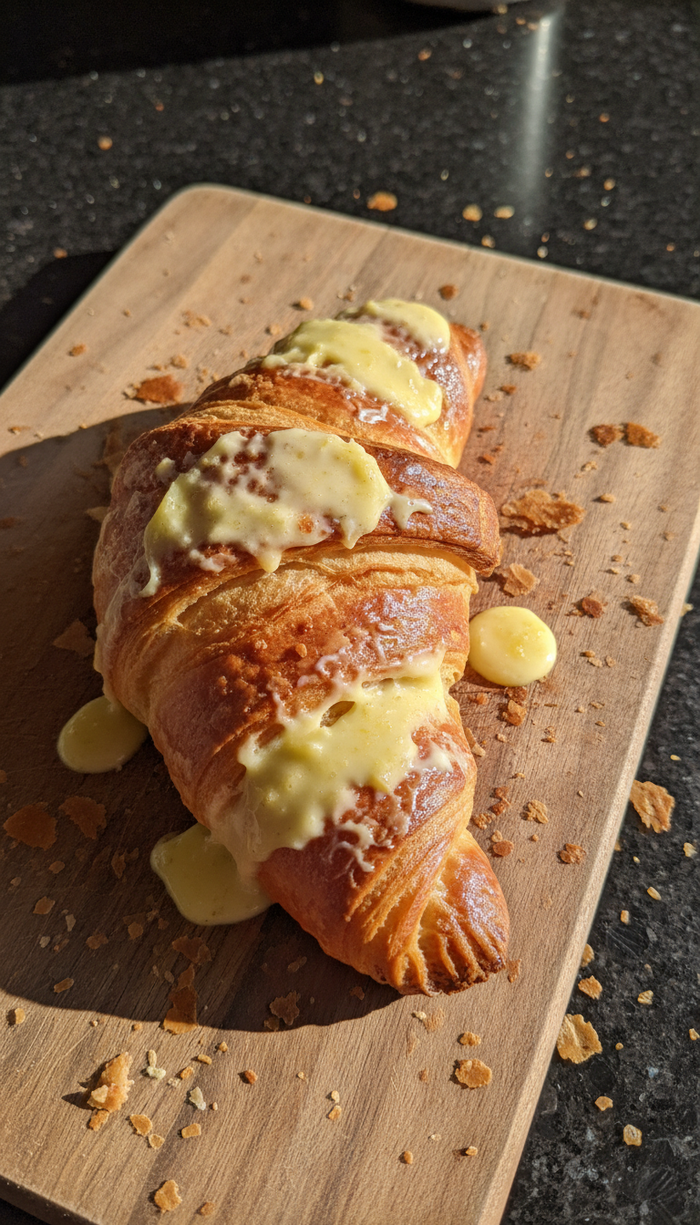 Getoastetes Croissant mit Zitronenbutter​