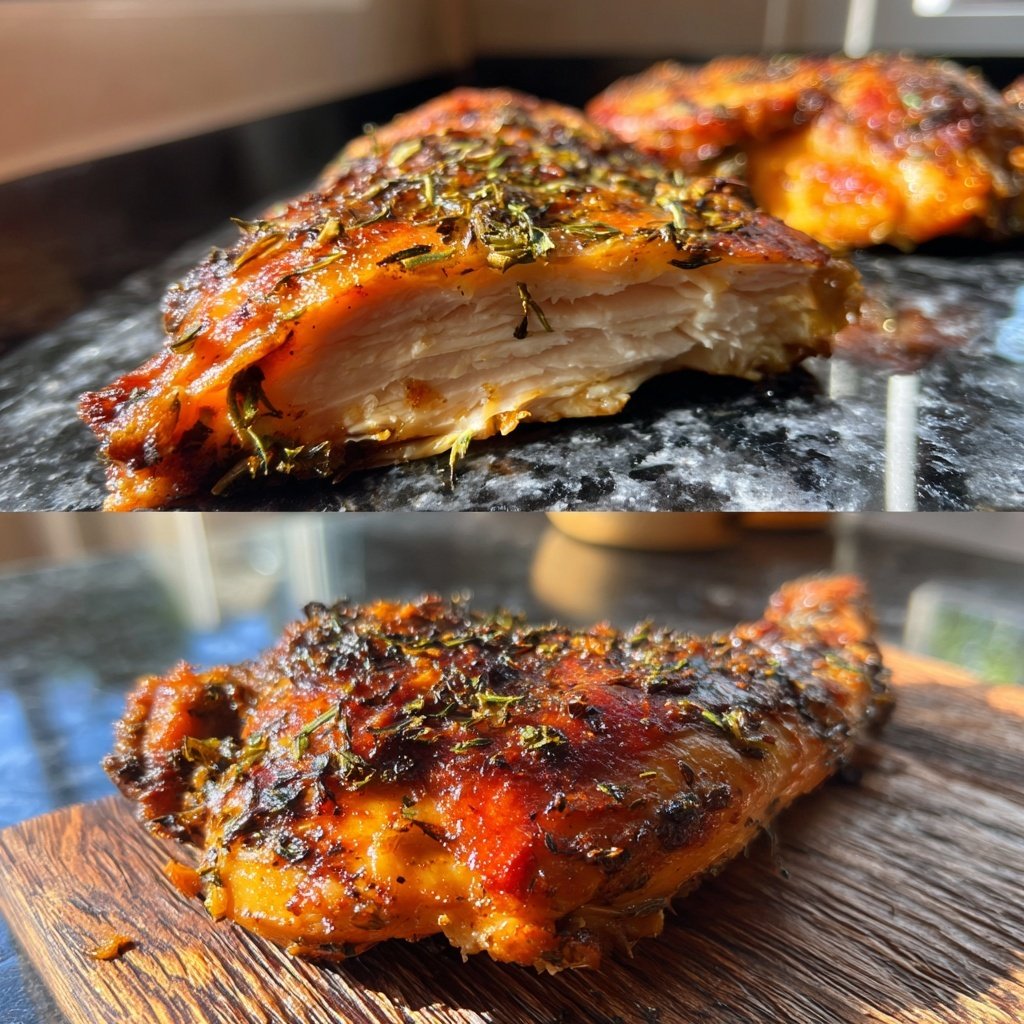 Hähnchenbrust mediterran aus der Heißluftfritteuse