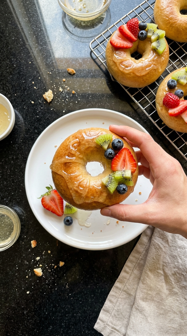 Protein Geladene Bagels Genuss