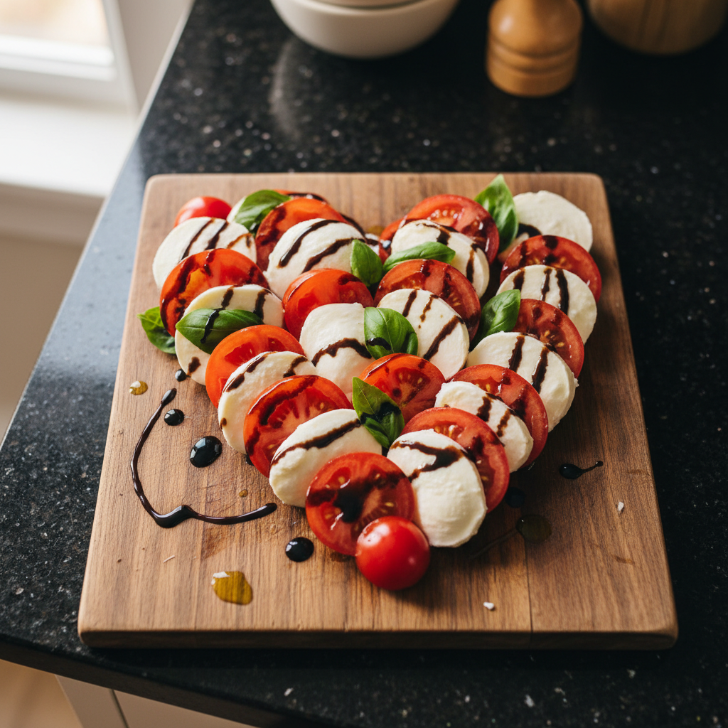 Valentinstags Caprese Salat