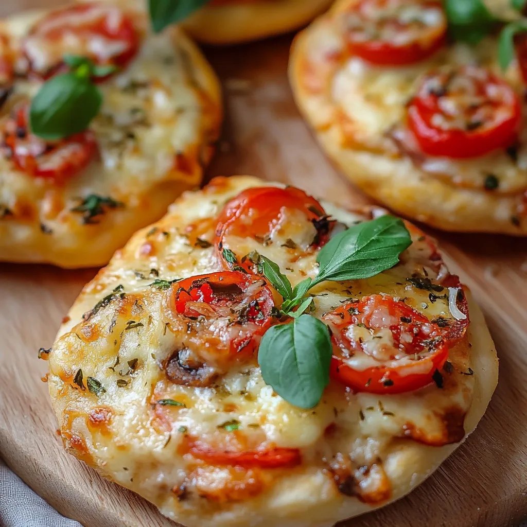 Einfache Pizzabrötchen vegetarisch