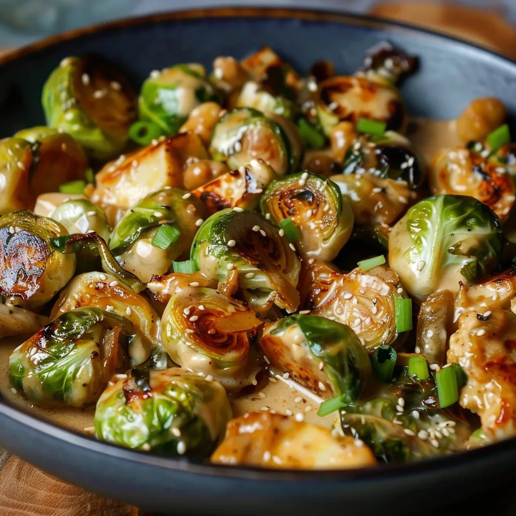 Cremige Rosenkohlpfanne