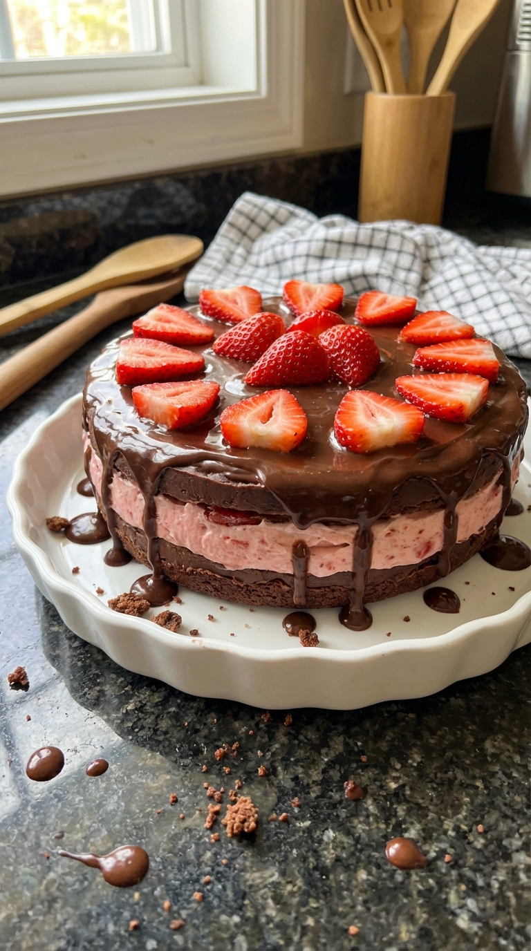 Erdbeer und Schoko Tarte​