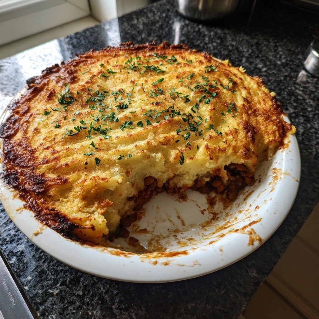 Herzhafter Shepherd's Pie mit Linsen