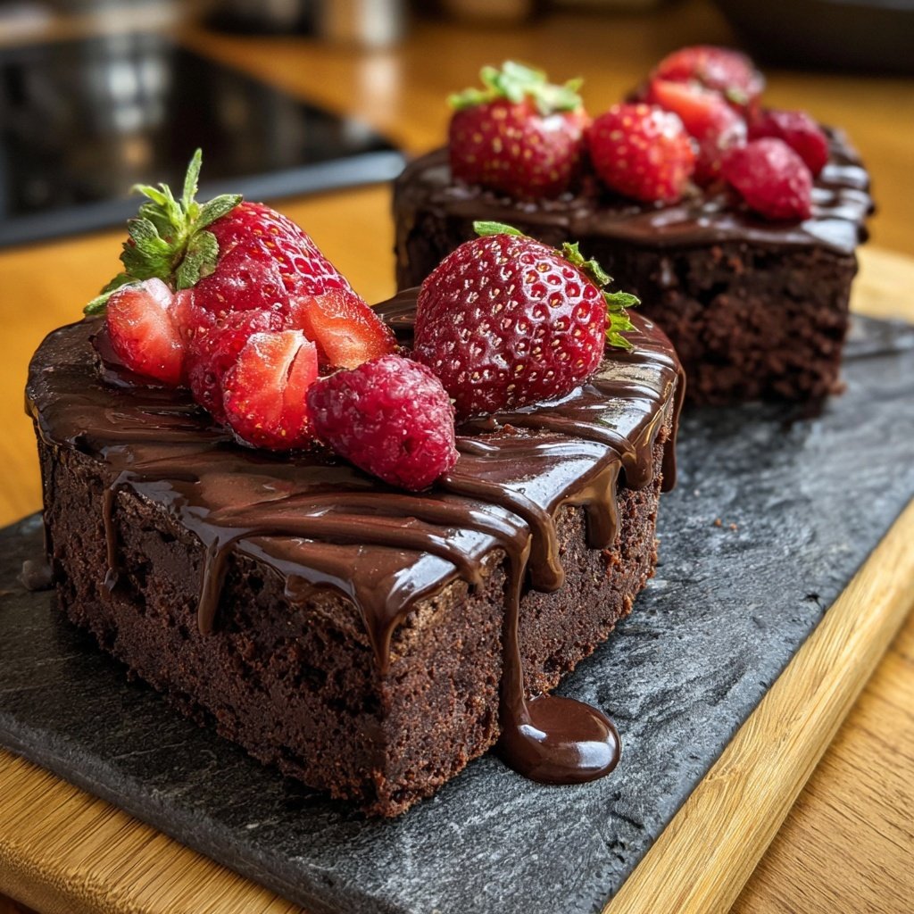 Galentine’s Schokoladen Herzkuchen