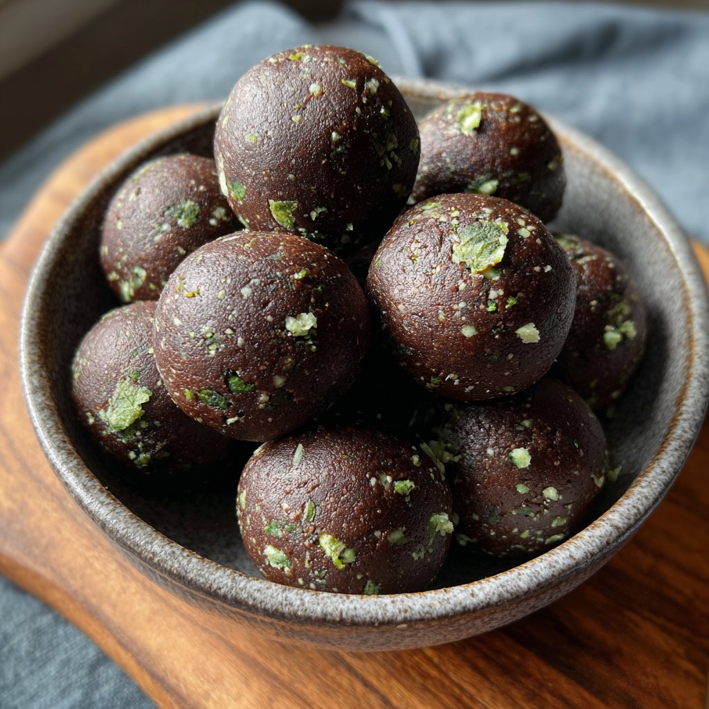 Minzschokolade Protein Kugeln