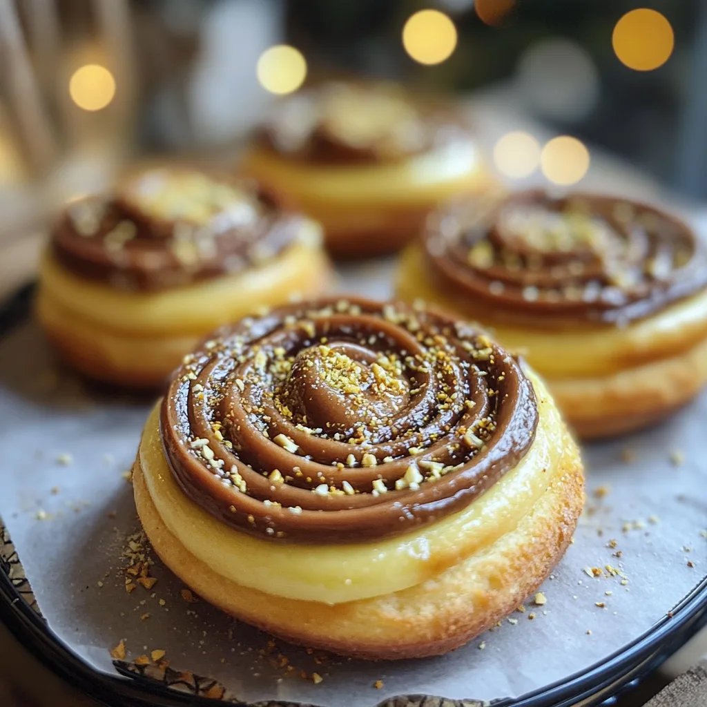 Spiralen Plätzchen mit Pistaziencreme