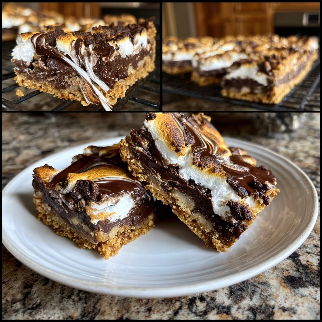 S’mores Käsekuchen Riegel