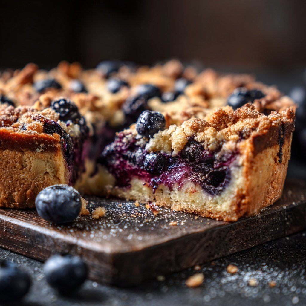 Zitrone Blaubeeren Sauerteig mit Müsli Krunch