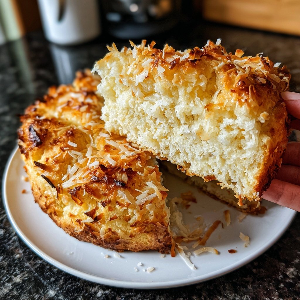 Hawaiianisches Süßbrot mit Kokosnuss