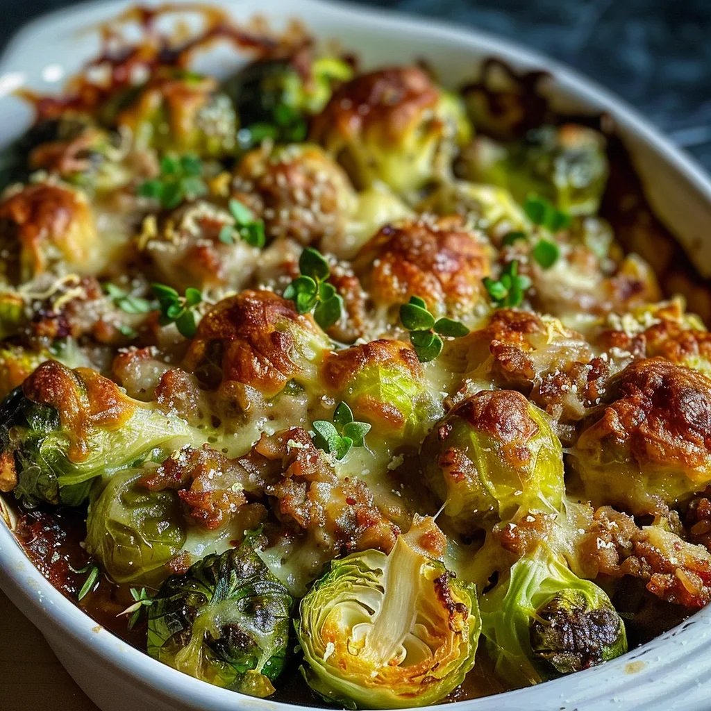 Rosenkohl Hack Auflauf