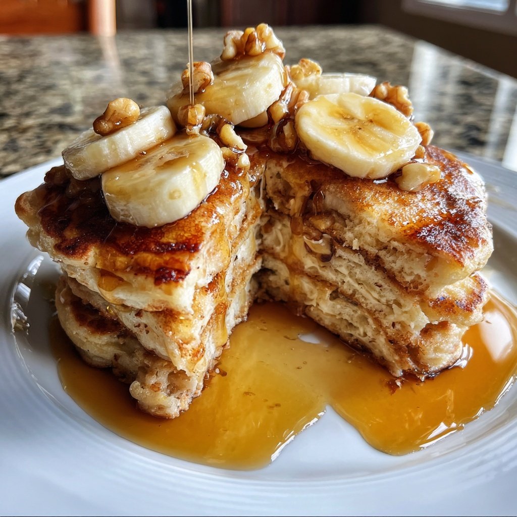 Bananen Walnuss Pfannkuchen Perfektion