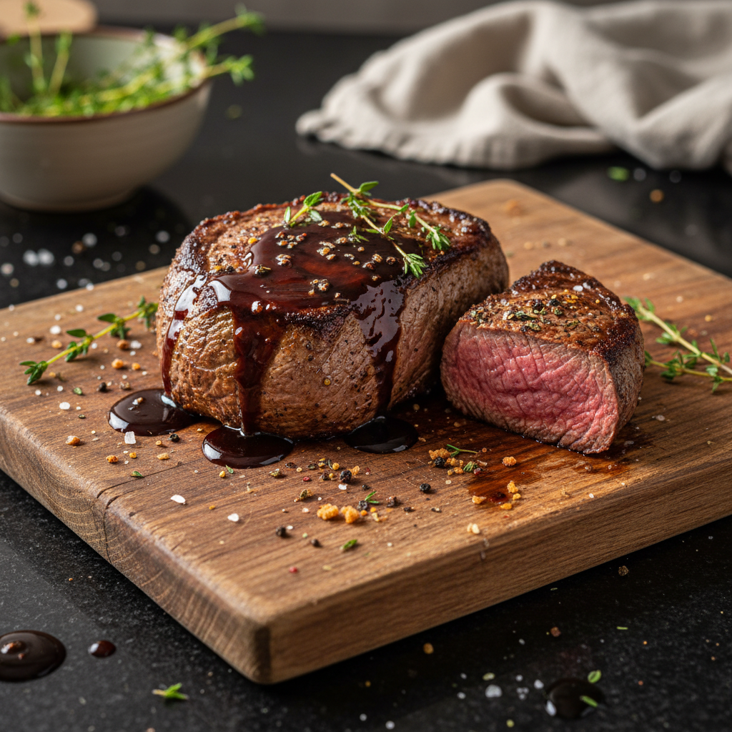 Rinderfilet mit Balsamico Glasur