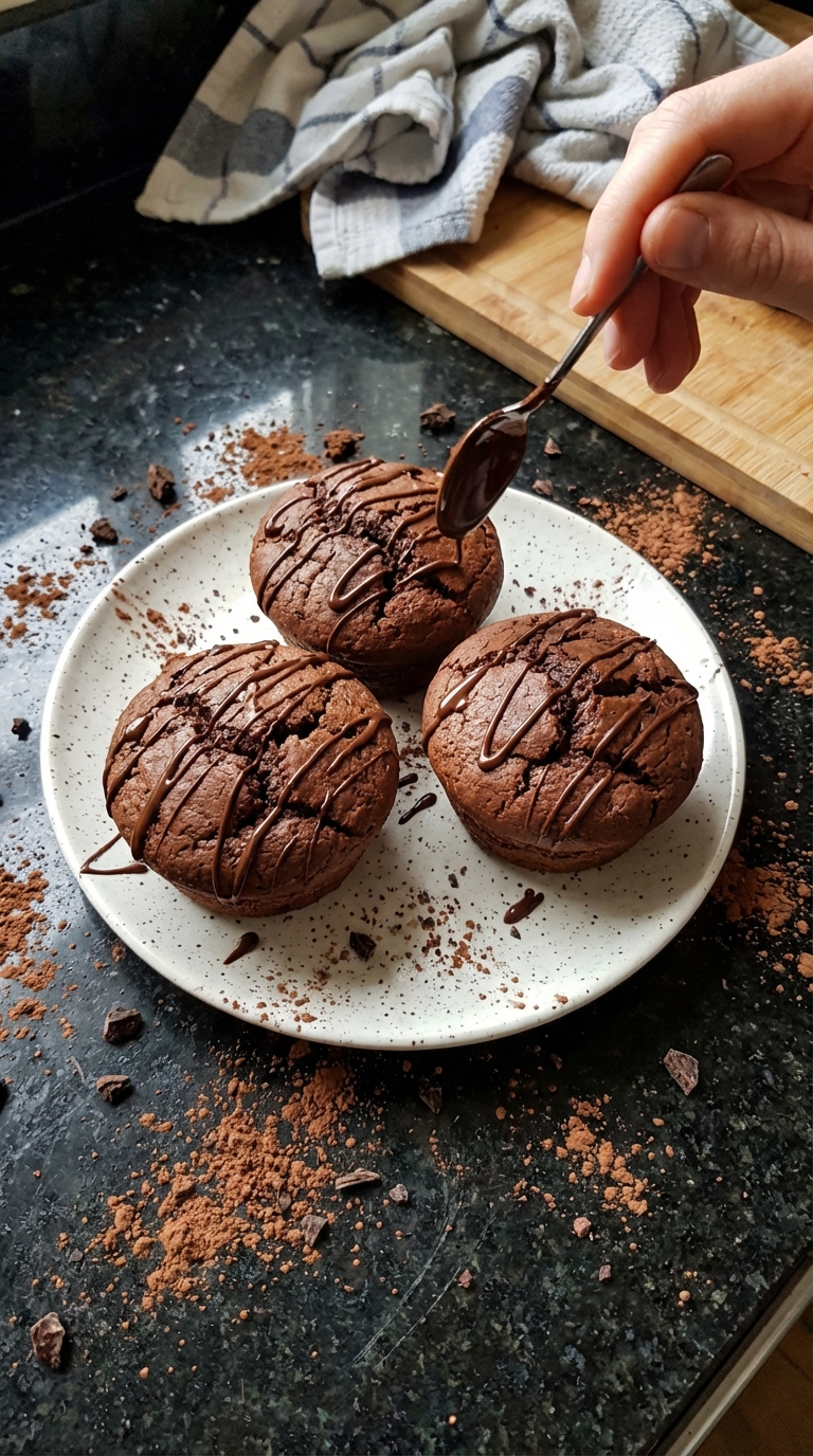 Luftige Avocado Schokoladen Muffins