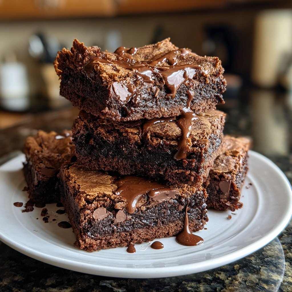 Einfacher Sauerteig Abfall Brownies kein Verschwendung