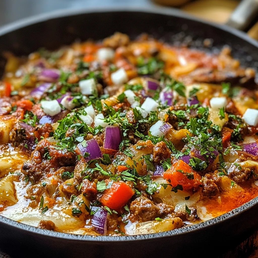 Griechische Kritharaki-Pfanne