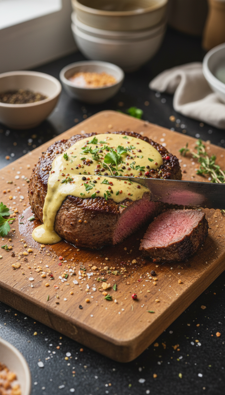 Herzhaftes Filet Mignon mit Dijon