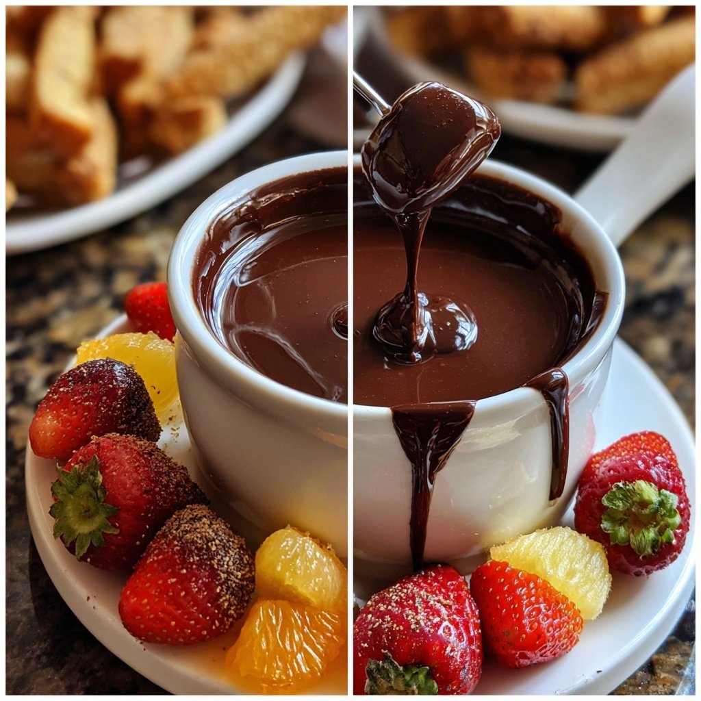 Süße Träume Schokoladen Fondue