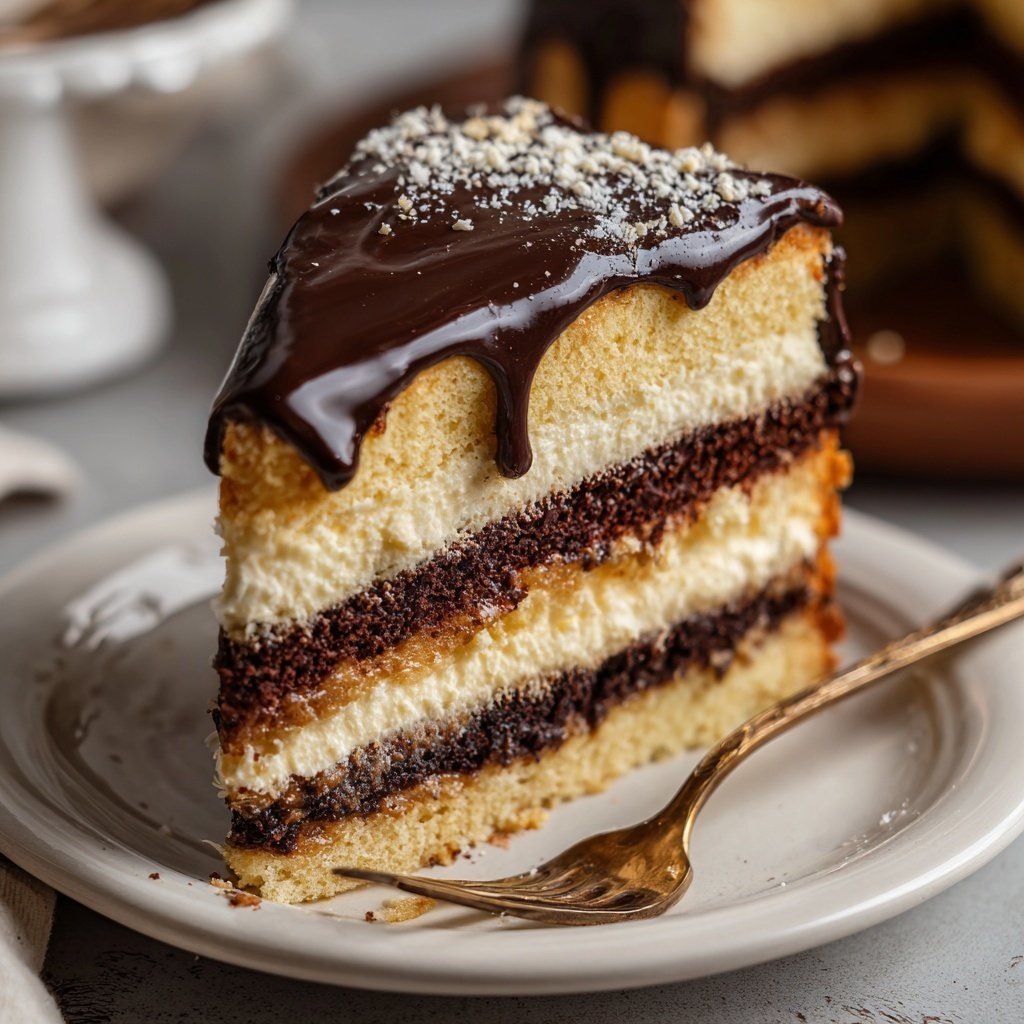 Dekorativer Schokoladen-Lagenkuchen