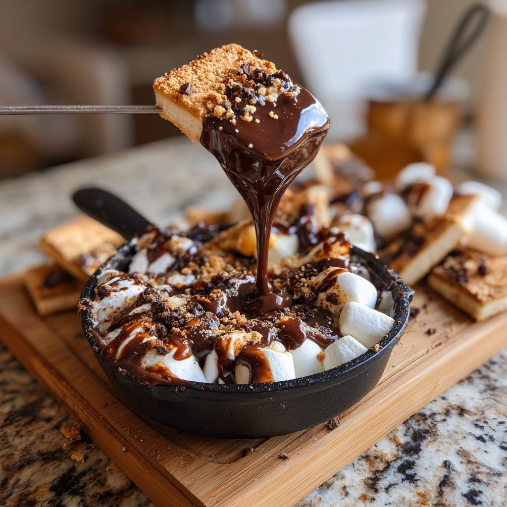 S’mores Schokoladen Fondue Abenteuer