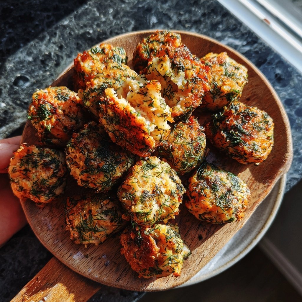 Kräuterkrustierte Lachsbissen