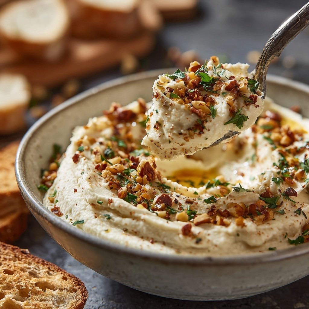 Pastinaken Püree mit Nüssen